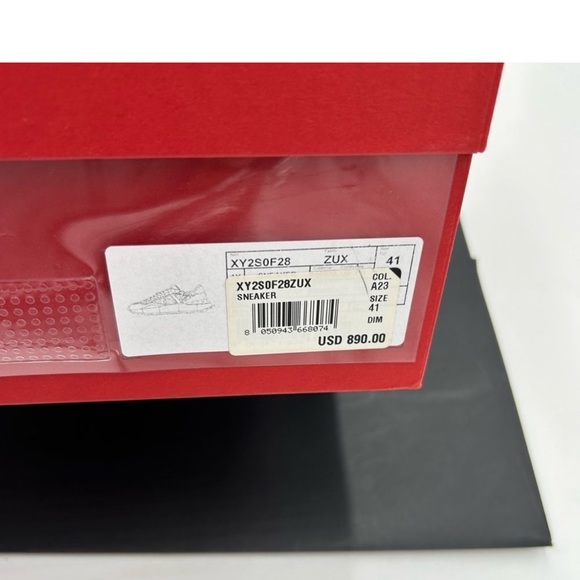 AUTHENTIC VALENTINO GARAVANI LACE STUDDED SNEAKERS Sz 41 - Picture 7 of 10